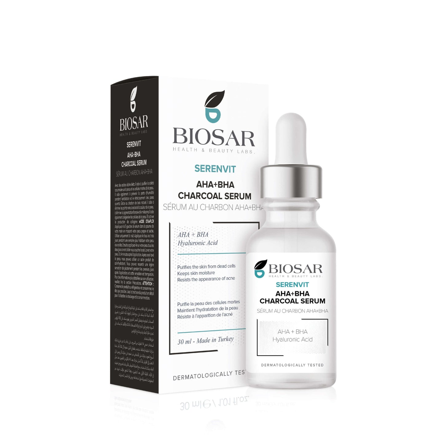 Serenvit AHA + BHA + Charcoal Serum