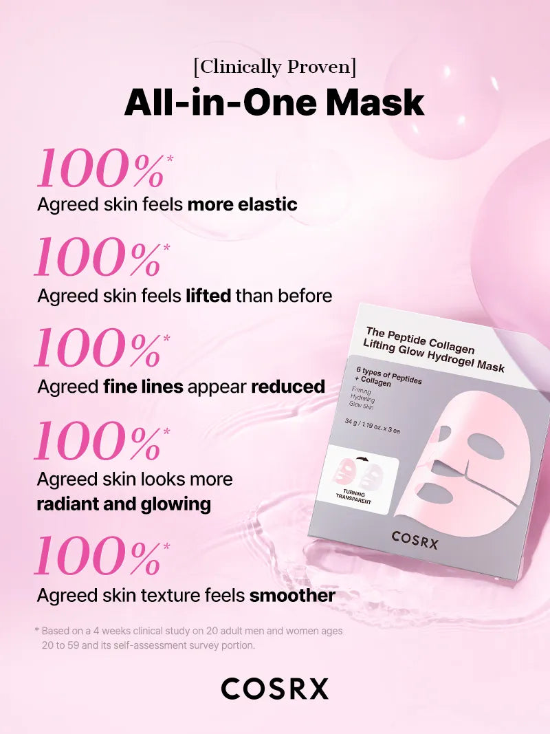 The Peptide Collagen Lifting Glow Hydrogel Mask